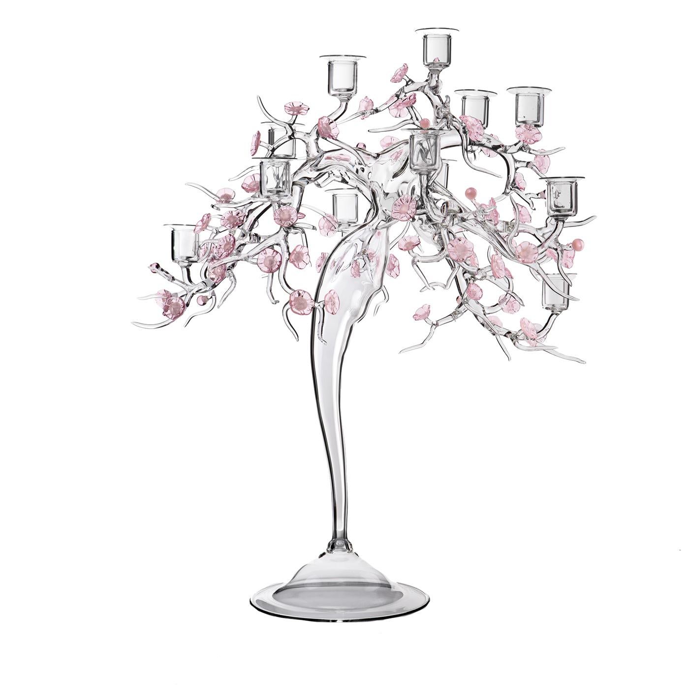 Modern Blossom 12-Light Candelabra by Simone Crestani