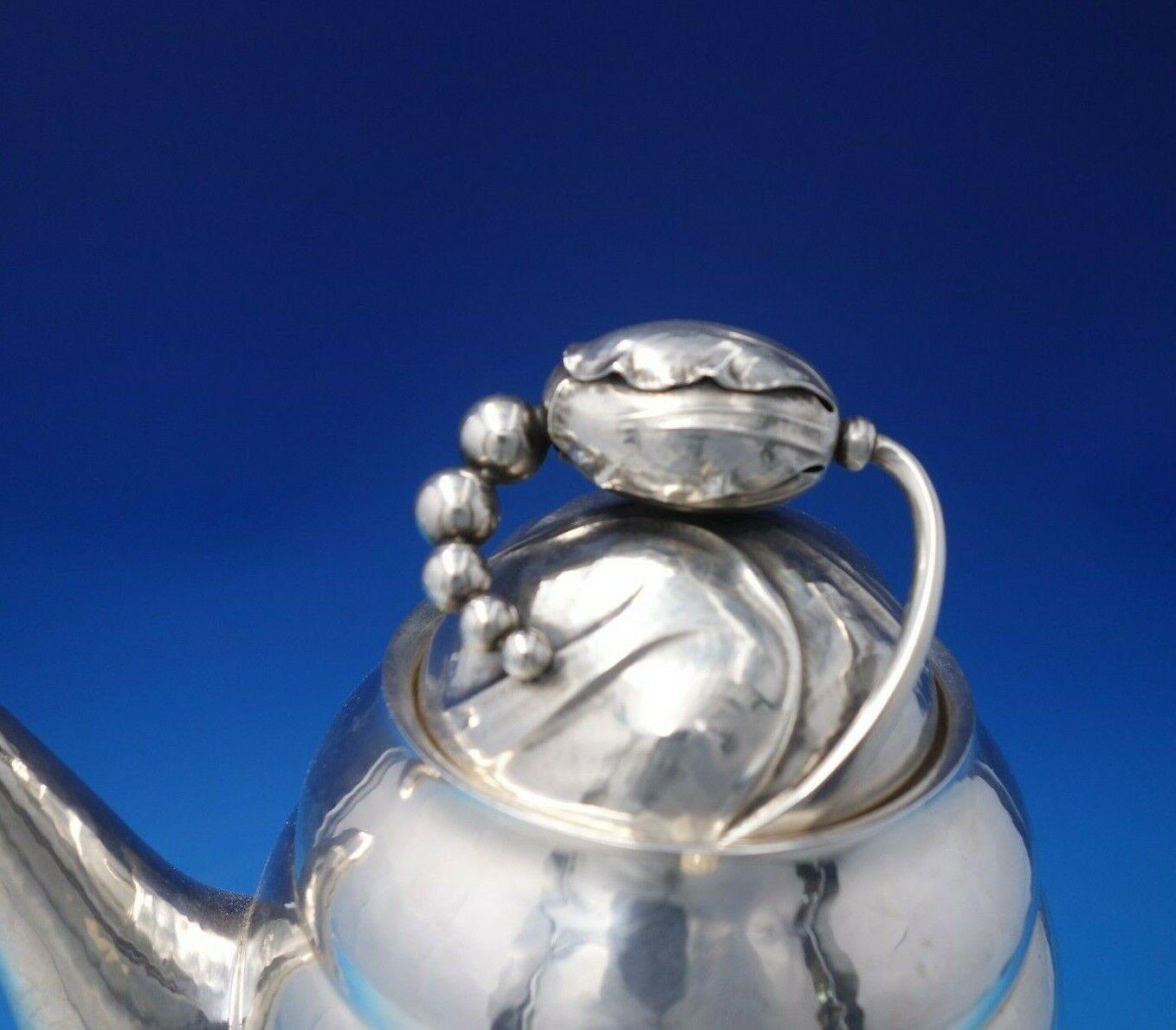 Danese Blossom by Georg Jensen Set da caffè in argento sterling 4 pezzi #2D/#2F '#4955' in vendita
