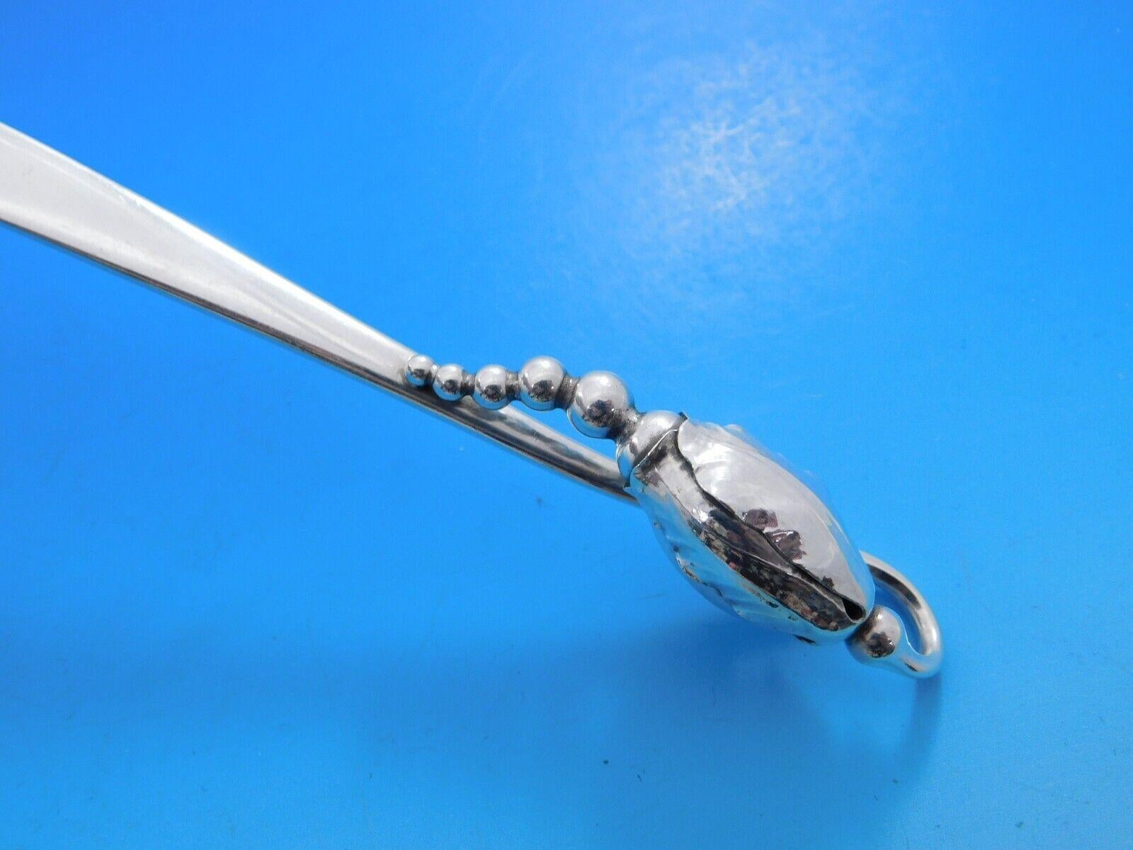Blossom von Georg Jensen, Besteckset aus Sterlingsilber für 12 Personen, 60 Teile, Dinner (Skandinavisch)