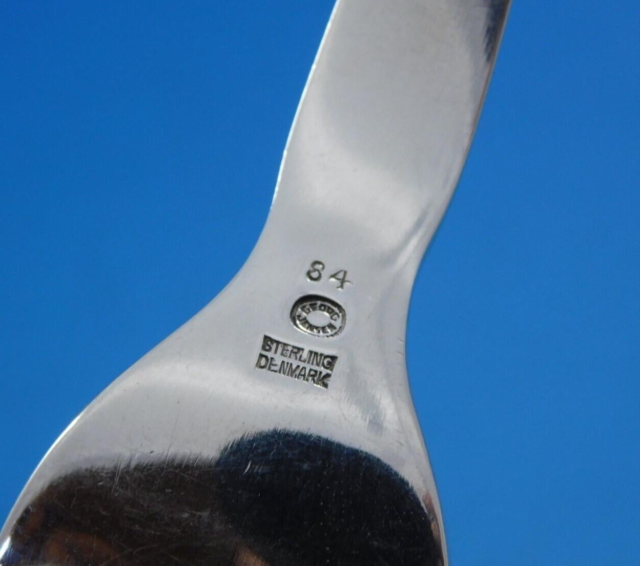 Blossom von Georg Jensen, Besteckset aus Sterlingsilber für 12 Personen, 60 Teile, Dinner im Zustand „Hervorragend“ in Big Bend, WI