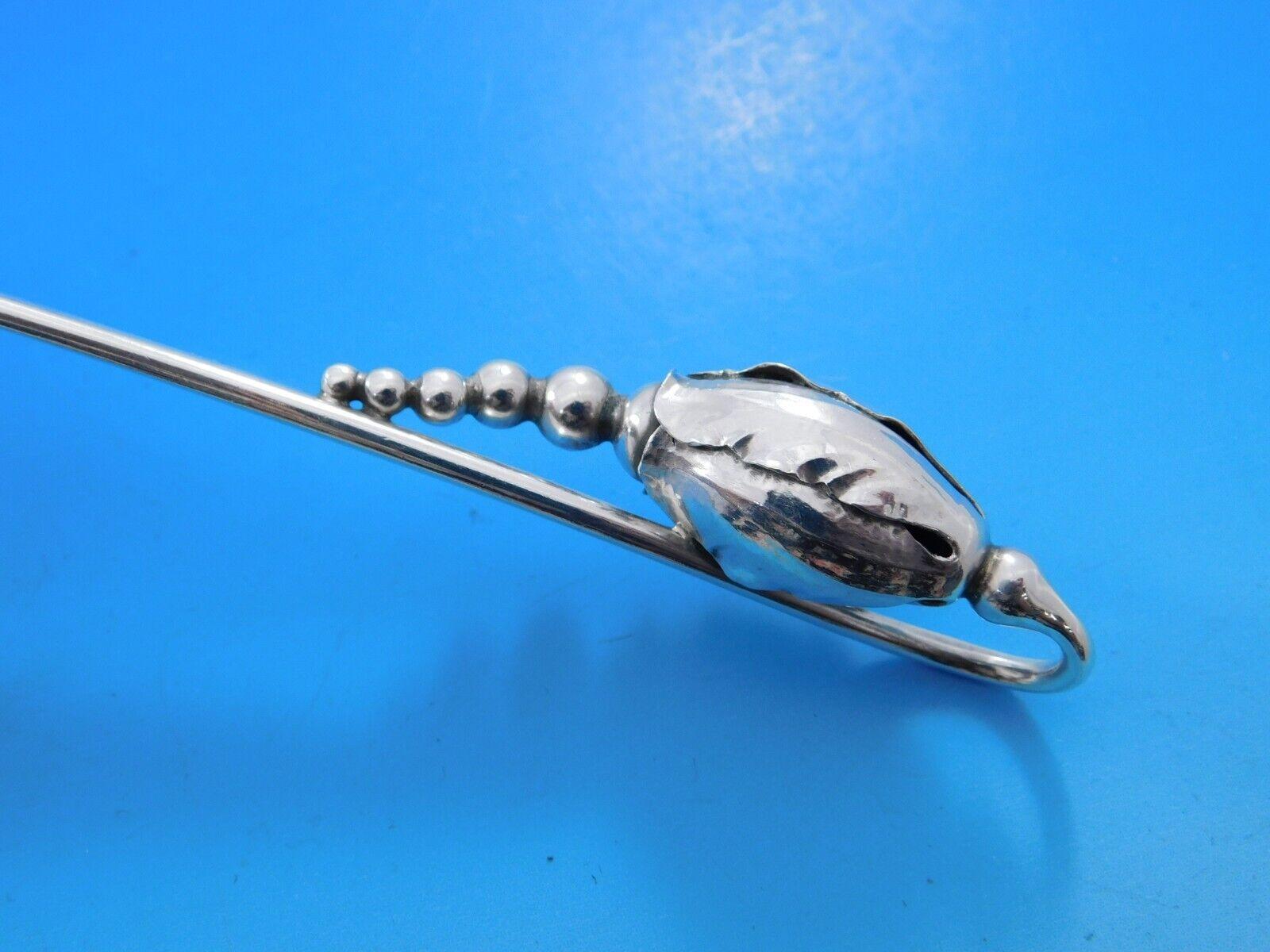 Blossom von Georg Jensen, Besteckset aus Sterlingsilber für 12 Personen, 60 Teile, Dinner (Mitte des 20. Jahrhunderts)
