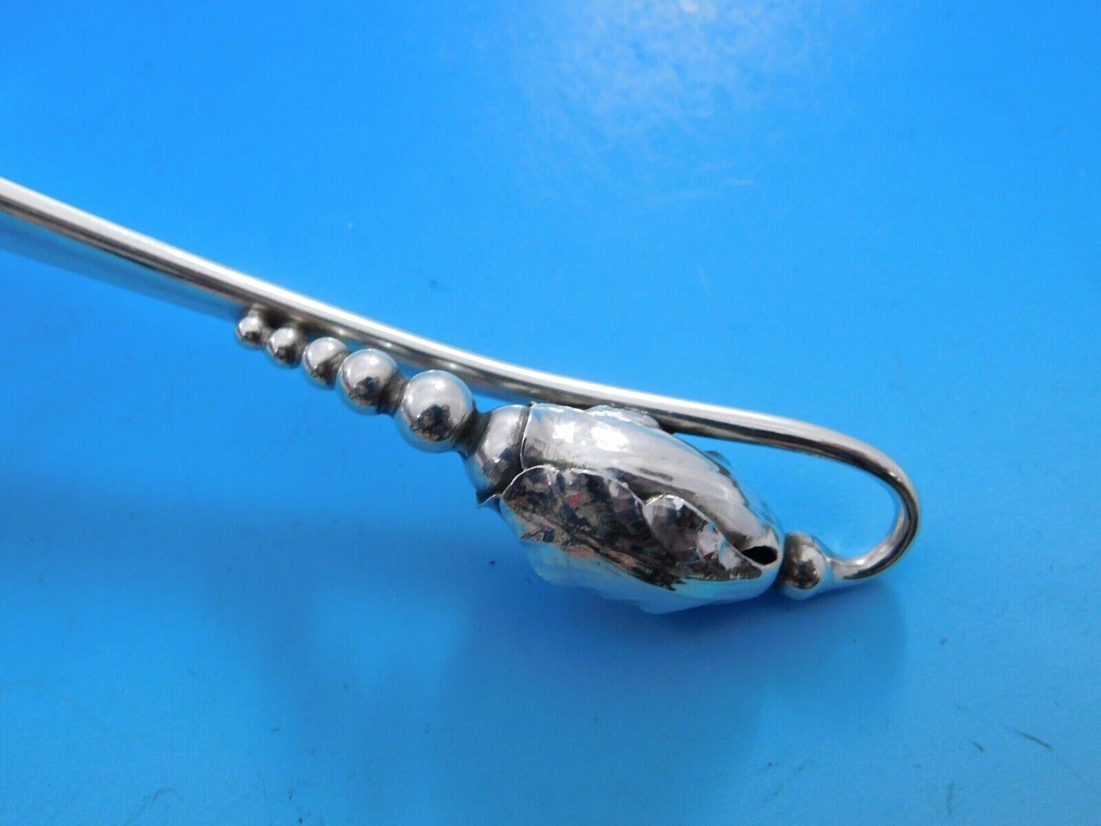 Blossom von Georg Jensen, Besteckset aus Sterlingsilber für 12 Personen, 60 Teile, Dinner 1