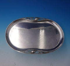 Blossom by Georg Jensen Sterling Silver Tray Oval #2P '#4957'