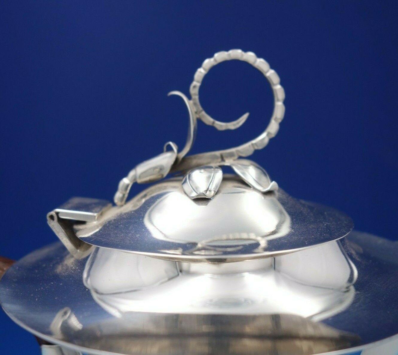 Blüte von Louvre Silver Shop Mexikanisches Sterlingsilber Teeservice 6tlg. '#6778' im Angebot 1