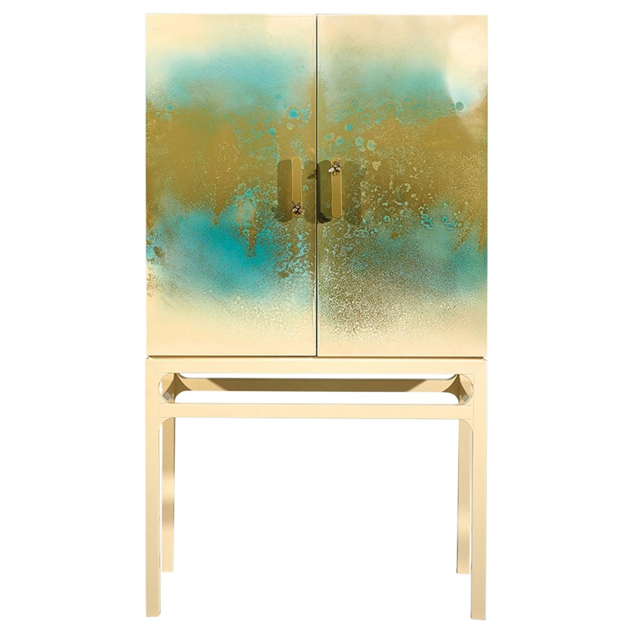 Blossom Contemporary Bar Cabinet by Luísa Peixoto For Sale