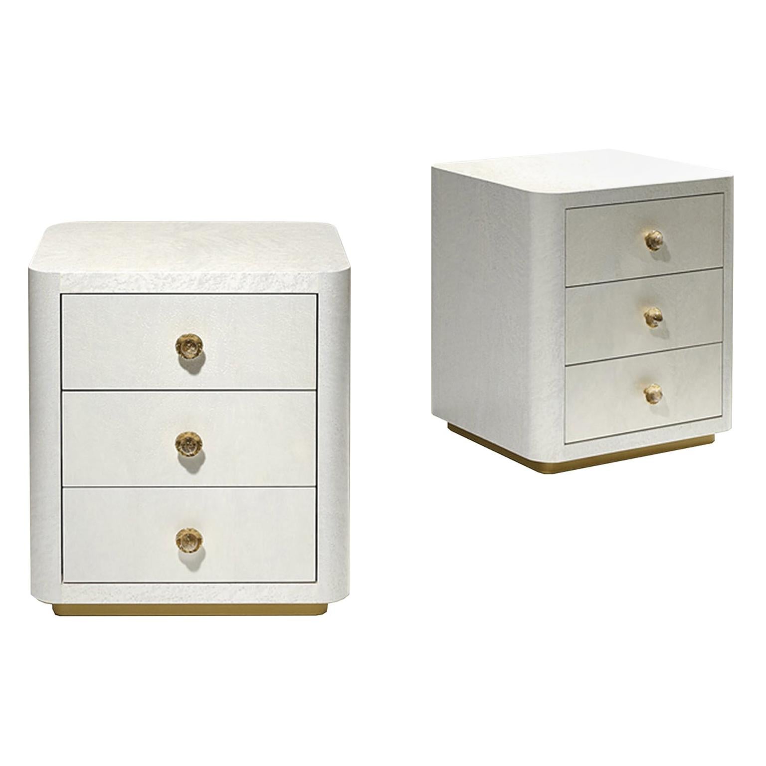 Blossom Contemporary and Customizable Bedside Table by Luísa Peixoto For Sale