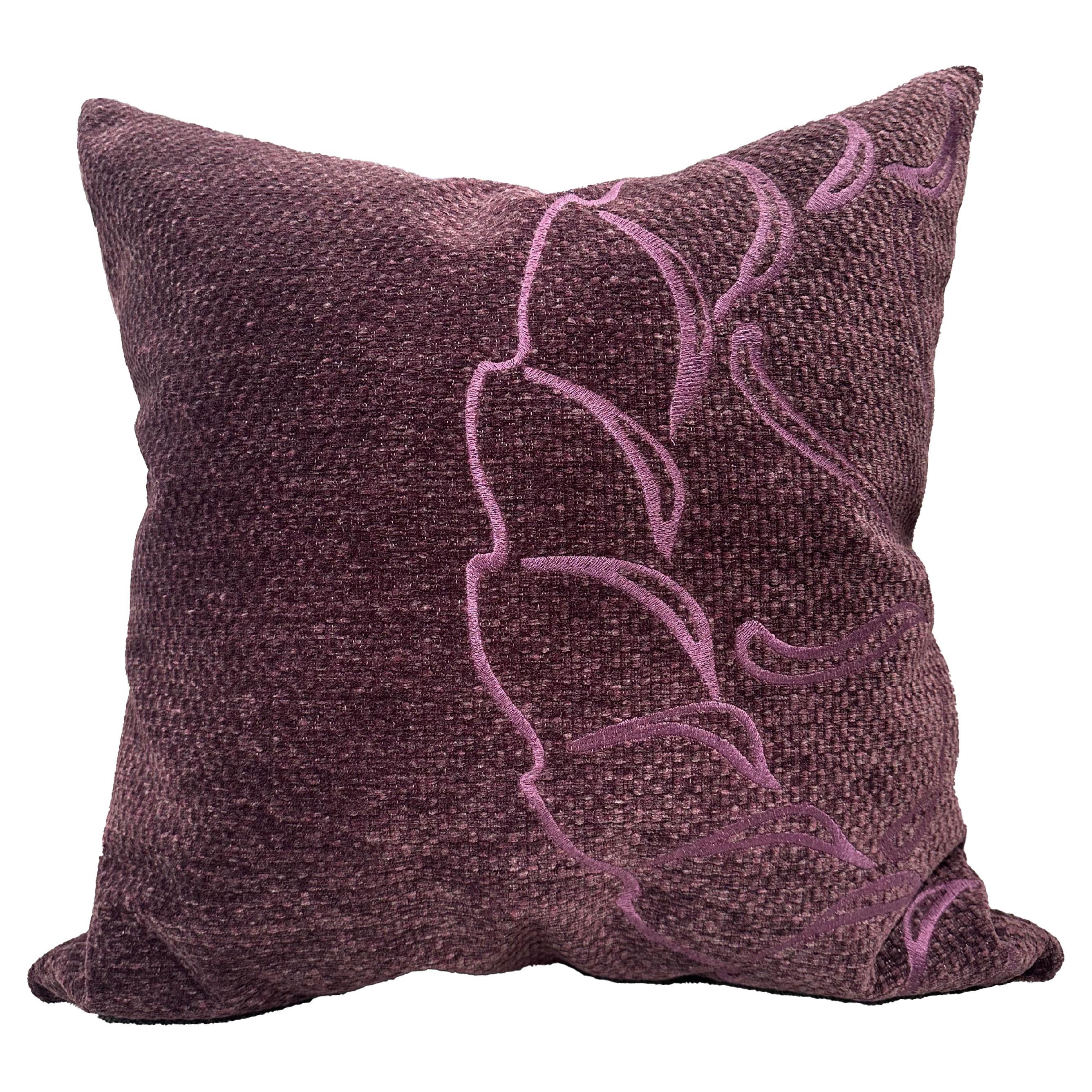 Blossom Cushion Mauve by André Fu Living For Sale