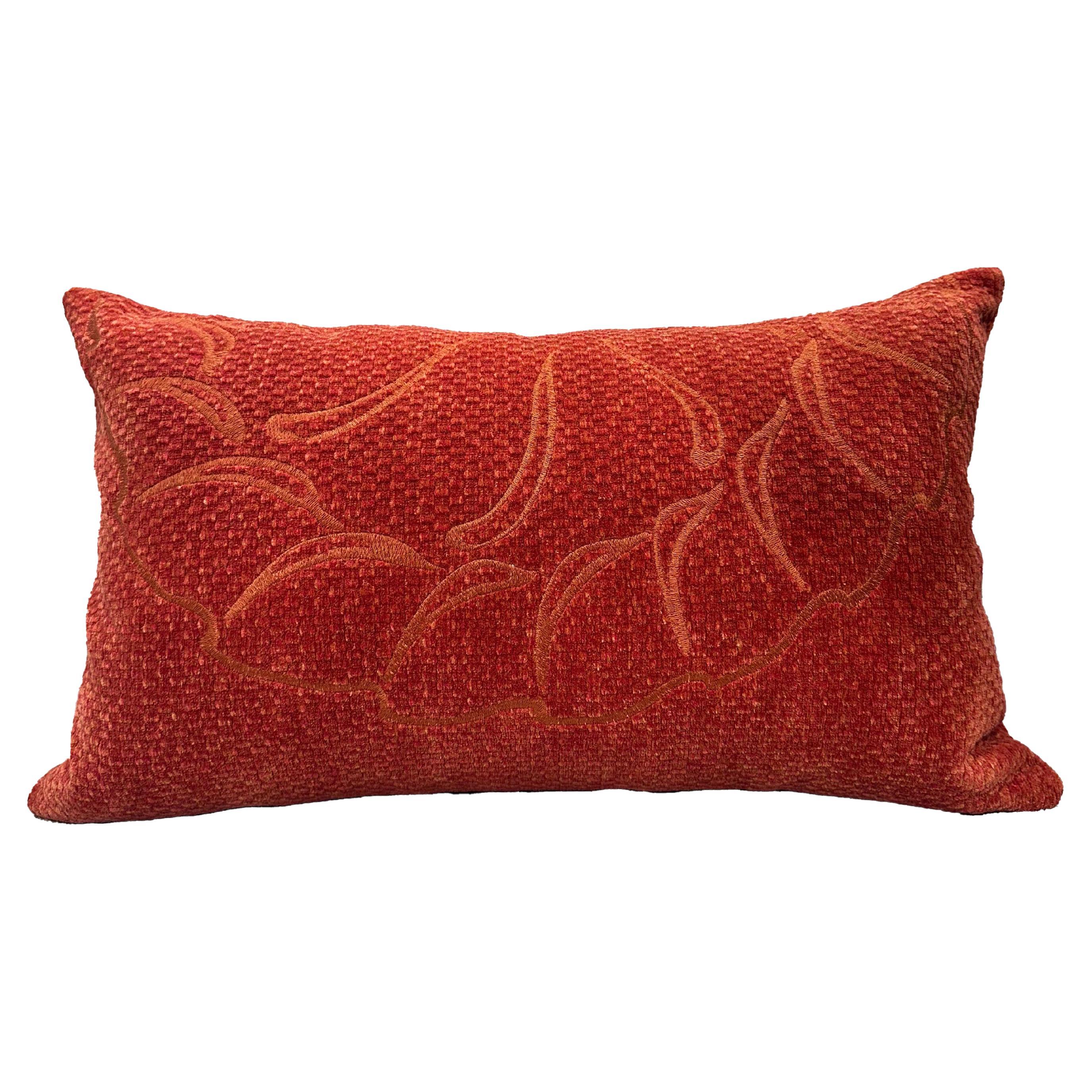 Blossom Cushion Orange by André Fu Living For Sale