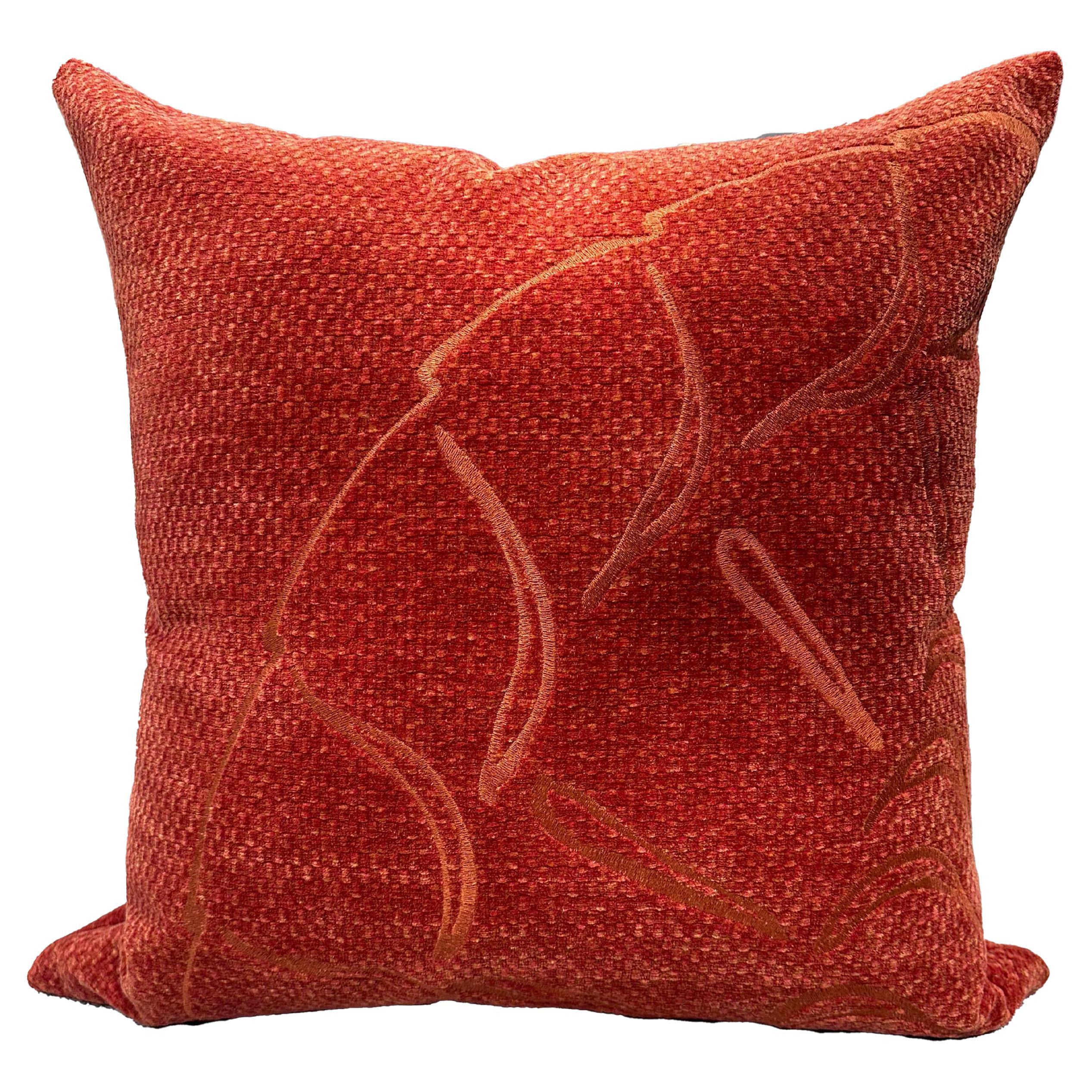 Blossom Cushion Orange by André Fu Living For Sale