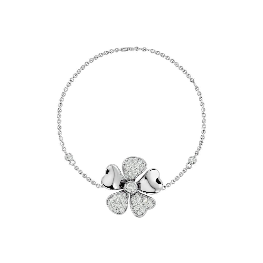 Elements
Our Blossom Diamond Bracelet is created with sparkling diamonds and gold, creating a timeless piece of jewelry you can add to your collection.

Innovation
The Blossom Diamond Bracelet is a luxurious and captivating piece that has been