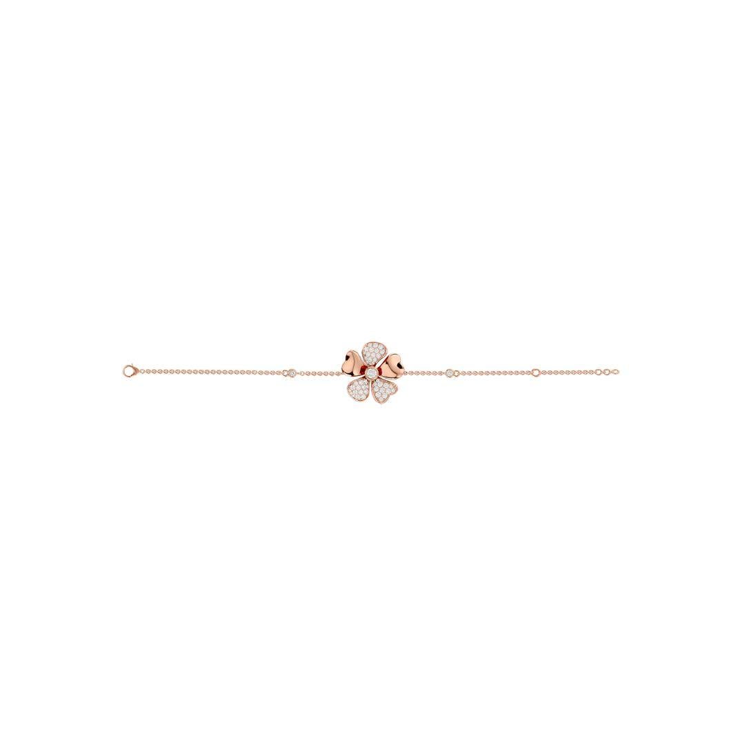 Blossom Diamond Bracelet In 18 Karat Gold In New Condition For Sale In บางรัก, TH