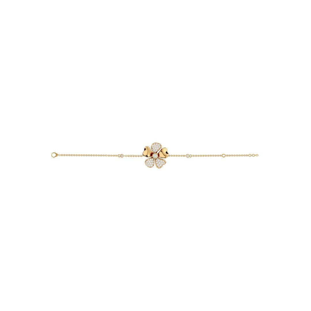 Blossom Diamond Bracelet In 18 Karat Gold In New Condition For Sale In บางรัก, TH
