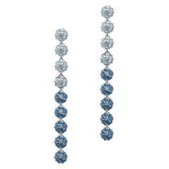 Blossom Gentile Ombre Chandelier Earrings, Sky and London Blue Gemstones