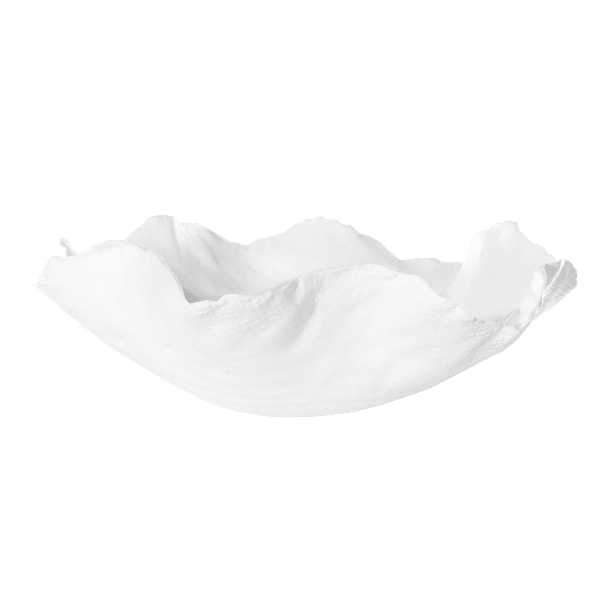 Blossom Handmade Ceramic Bowl in White by CuratedKravet