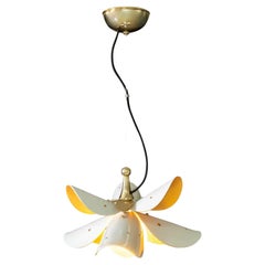 Blossom Hanging Lamp from The Blossom Collection in White & Gold (US)