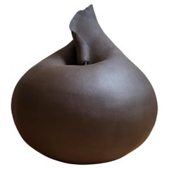 Blossom I - Black stoneware sculptural vase