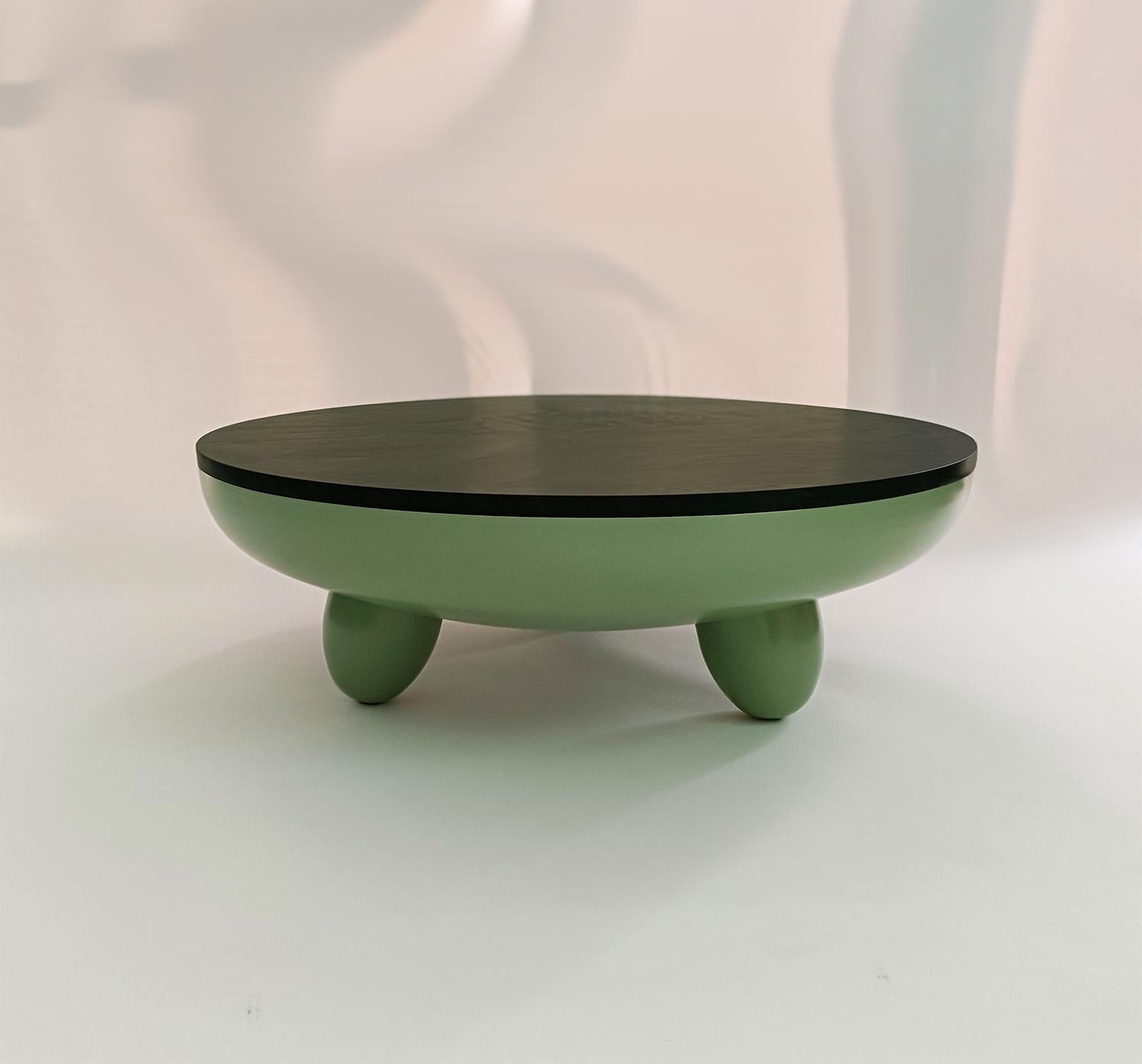 BLOSSOM (L) - table basse verte (acier et granit vert) par Candas Design Neuf - En vente à REDA, 22