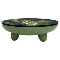 BLOSSOM (L) – grüner Couchtisch (Steel und grüner Granit) von Candas Design