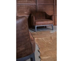 Blossom Lounge Chair in Leather by Potocco