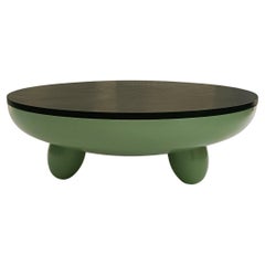 BLOSSOM (M) - green coffee table (steel and green granite) by Candas Design