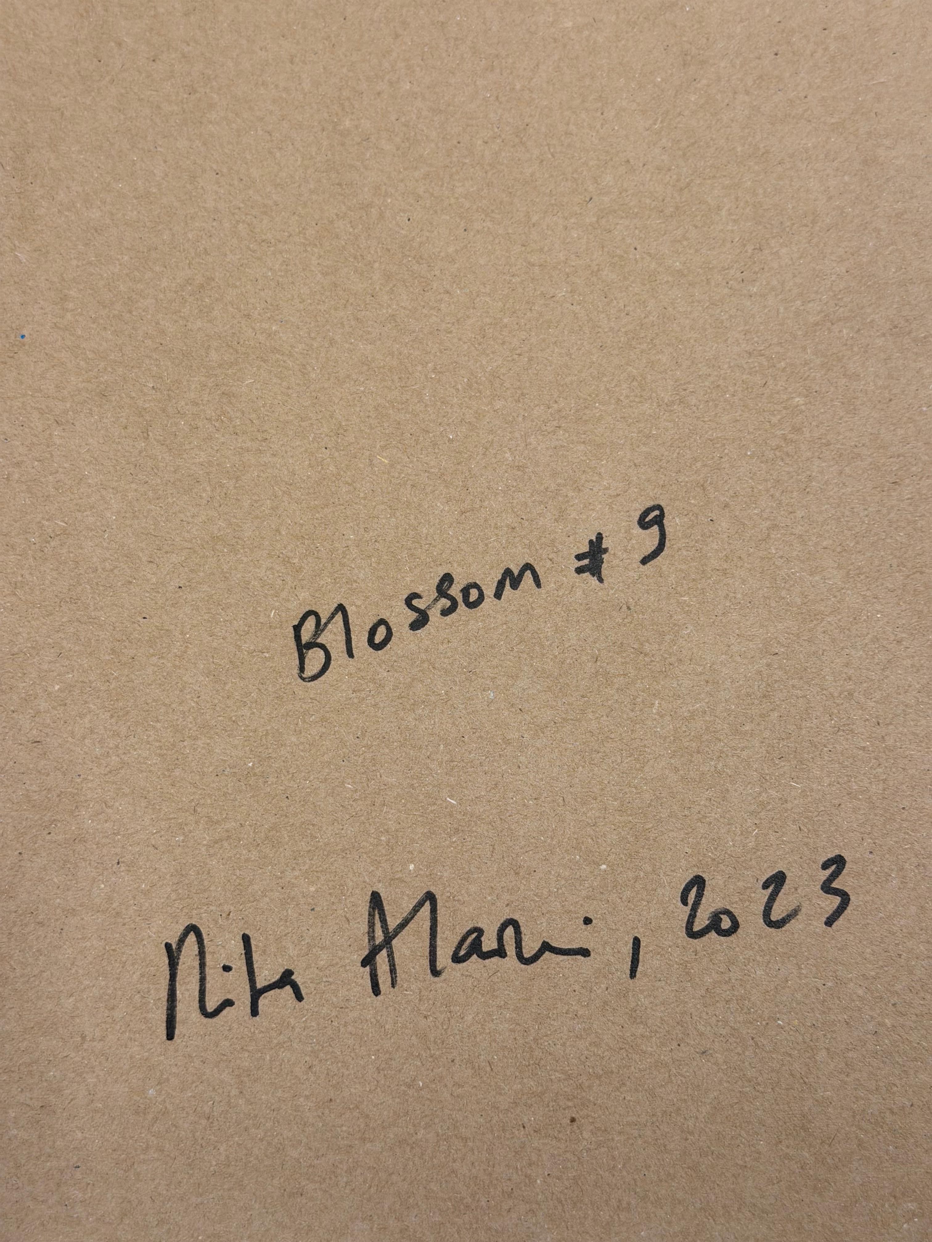 Blüte Nr. 9, 2023, Rita Alaoui (Acryl) im Angebot