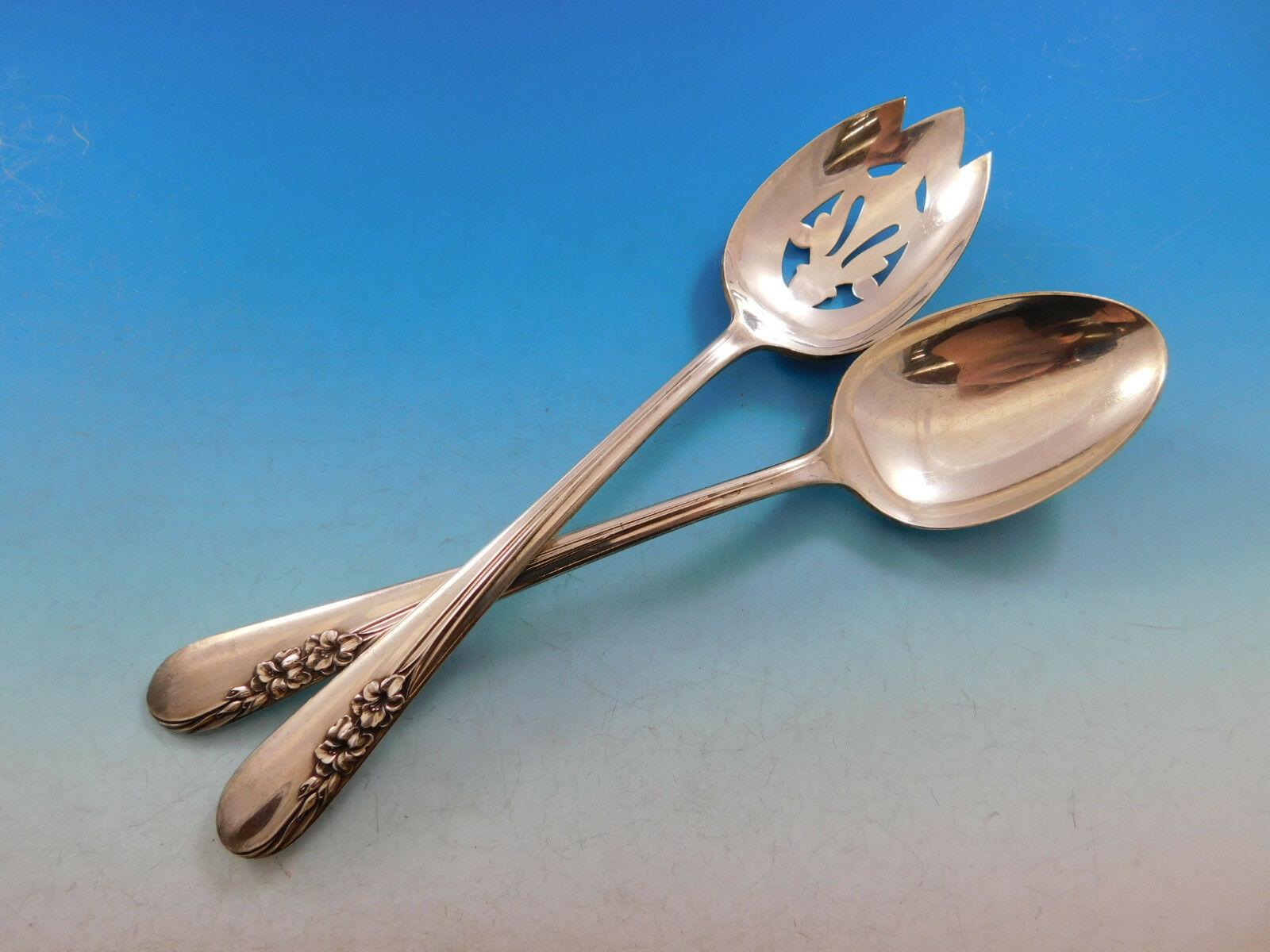 8 services de couverts en argent sterling Blossom Time par International, 58 pièces en vente 4