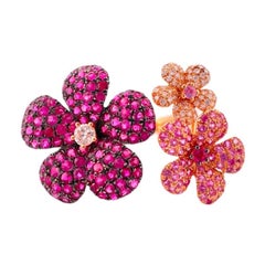 Blossoming Beauty Ruby Diamond Ring - 2.30 TCW