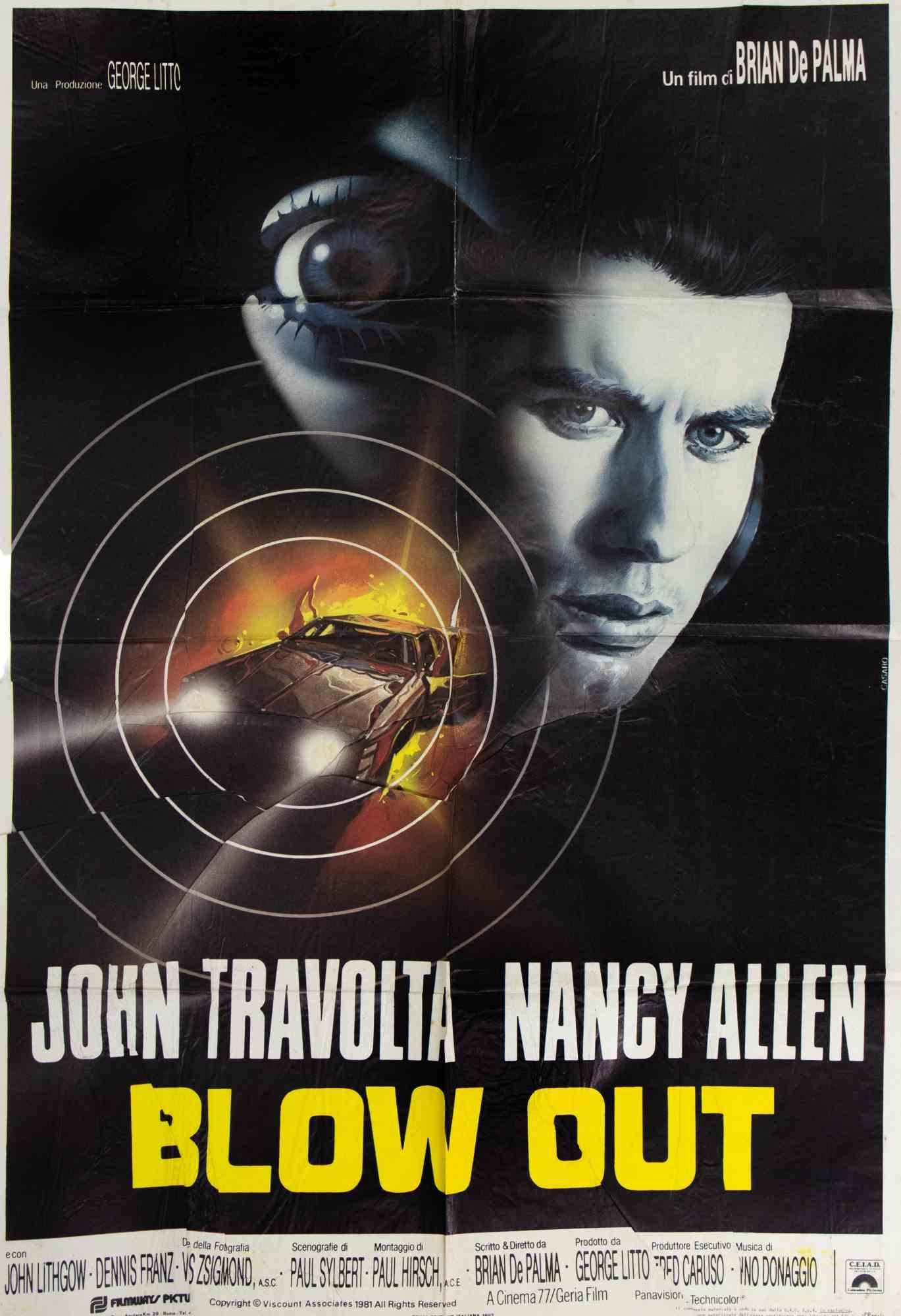 Vintage By Poster


Italienisch 2-Foglio (100 × 140 cm), Cinema 77 / Geria Film.
Regie: Brian De Palma, in den Hauptrollen John Travolta, Nancy Allen. Gemaltes Kunstwerk von Travolta mit einem dramatischen konzentrischen 