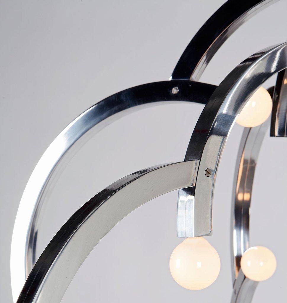 Modern Blow Pendant in Polished Nickel by Lindsey Adelman for Roll & Hill