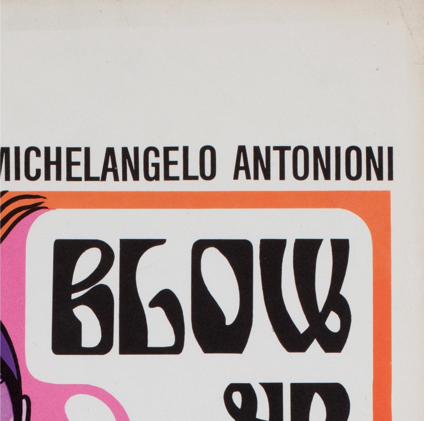 20th Century Blow-up 1966 Belgian Film Poster, R. Delheux For Sale