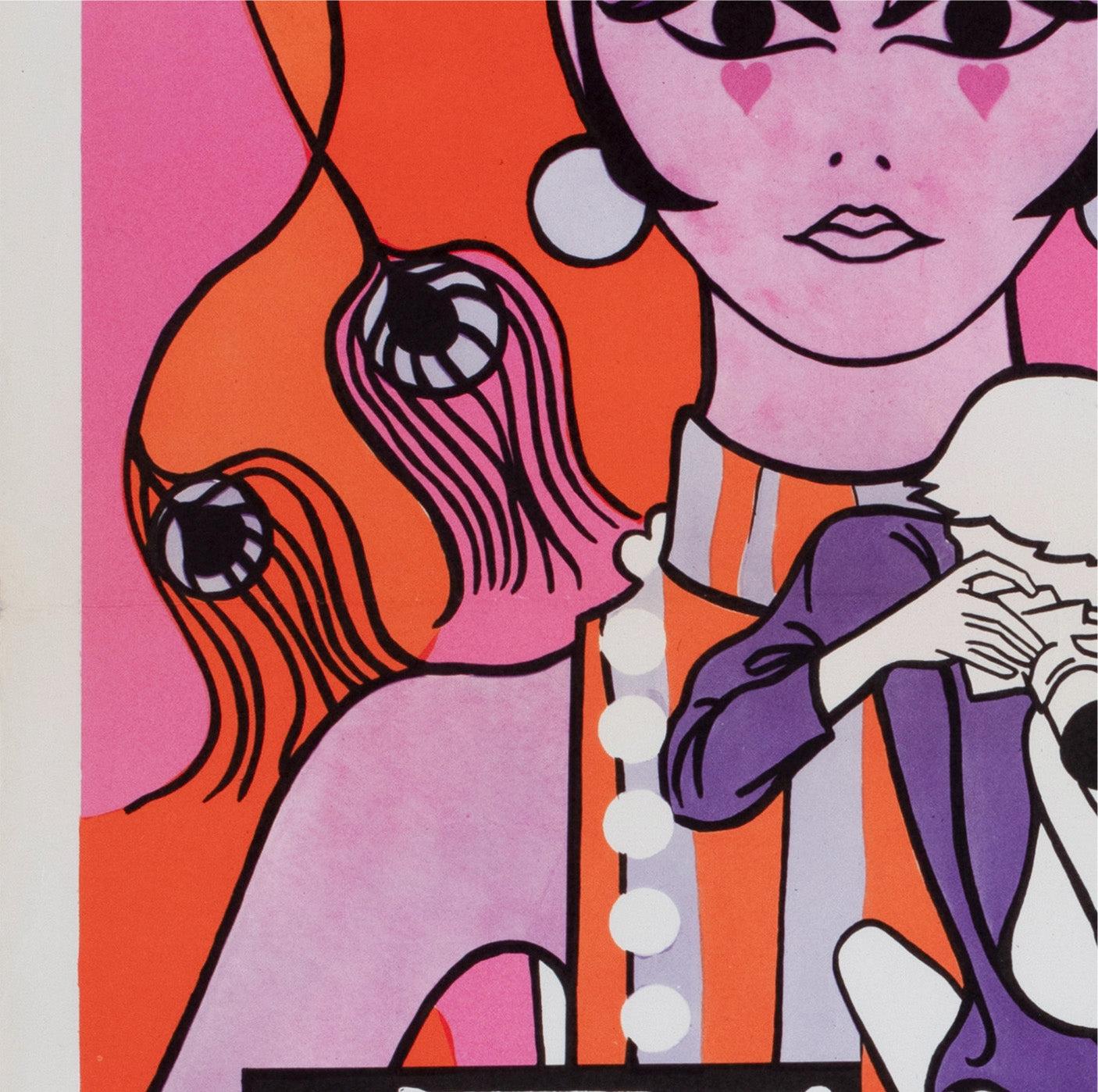 Paper Blow-up 1966 Belgian Film Poster, R. Delheux For Sale