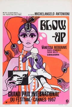 Blow-up 1966 Belgian Film Poster, R. Delheux