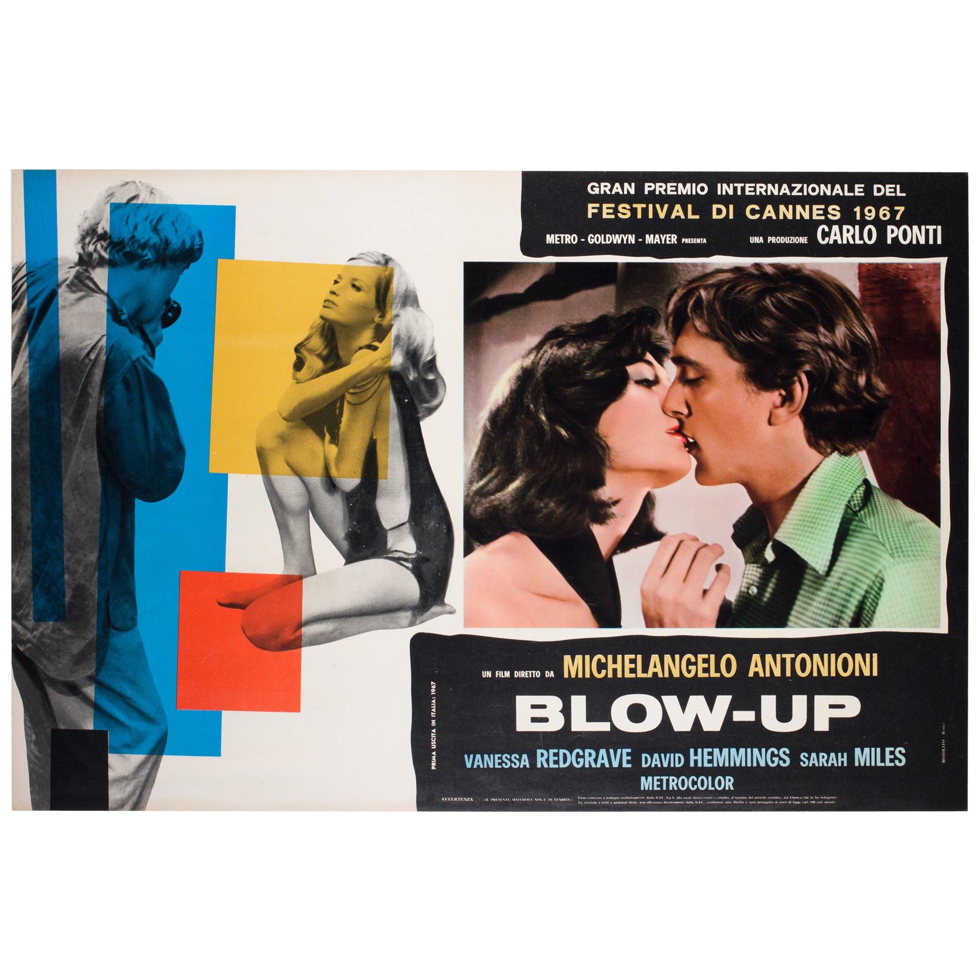 "Blow-Up" 1966 Italienisches Photobusta Filmplakat