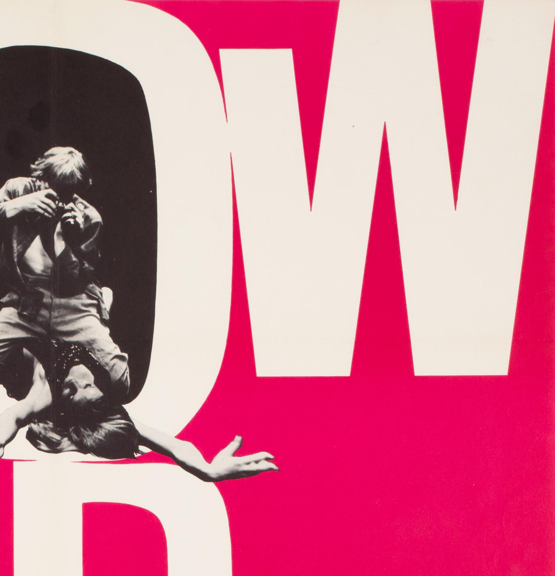 20th Century Blow-up 1967 Danish Film Movie Poster, Stevenov For Sale