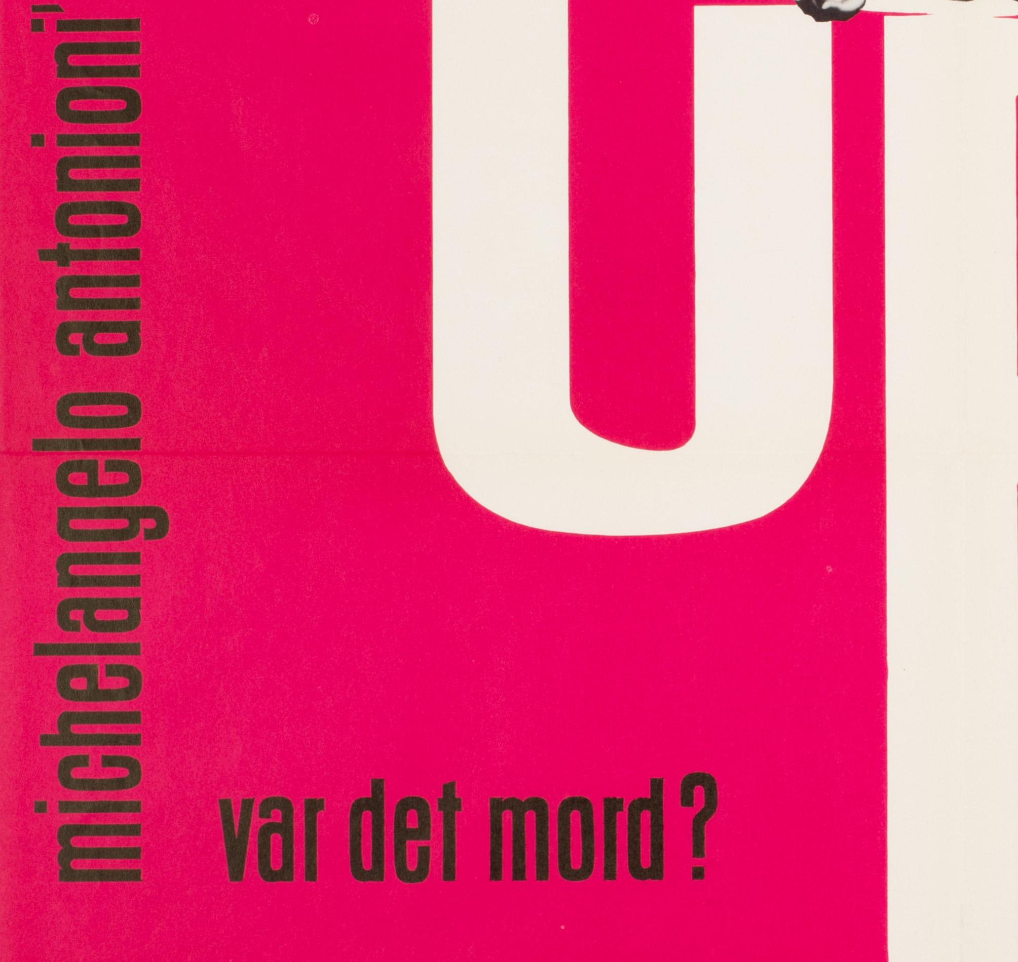 20ième siècle Affiche danoise du film Blow-up (Blow-up), 1967, Stevenov en vente