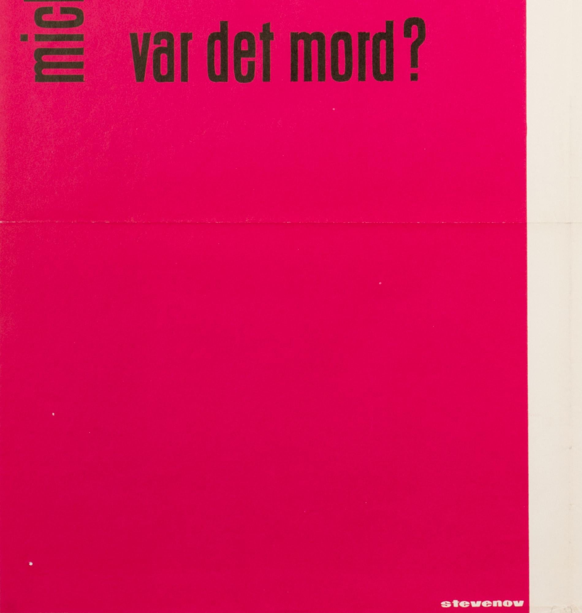Affiche danoise du film Blow-up (Blow-up), 1967, Stevenov en vente 1