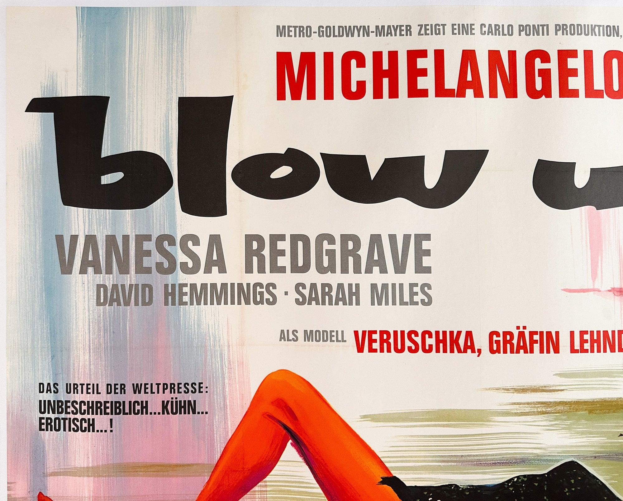 Blow Up 1967 Deutsches A0 Filmplakat, Braun im Angebot 1