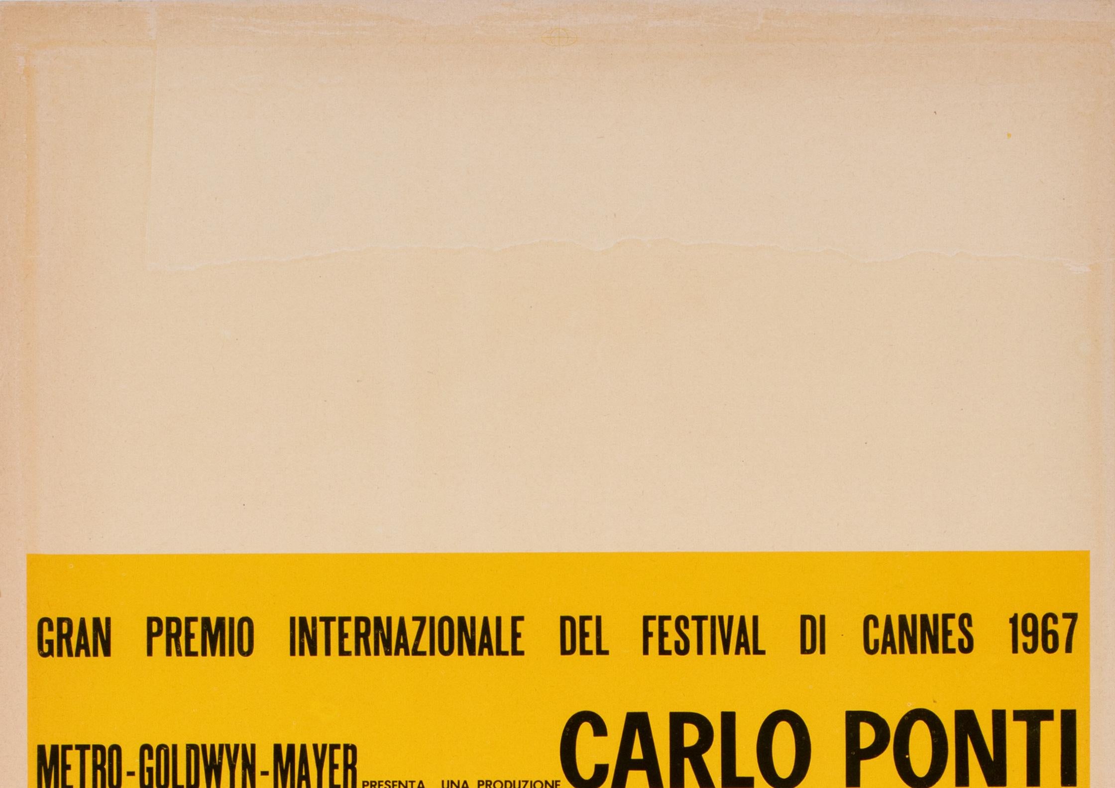 Blow-up 1967 Italian Locandina Yellow Style Film Poster In Excellent Condition For Sale In Bath, Somerset