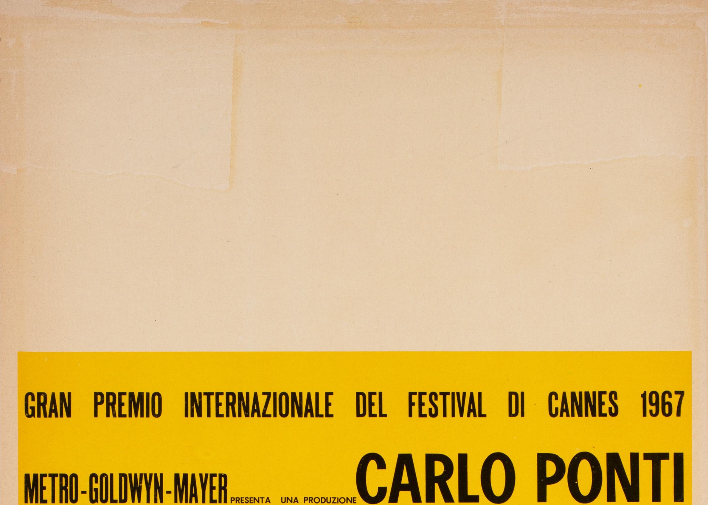 Blow-up 1967 Italian Locandina Yellow Style Film Poster In Good Condition For Sale In Bath, Somerset