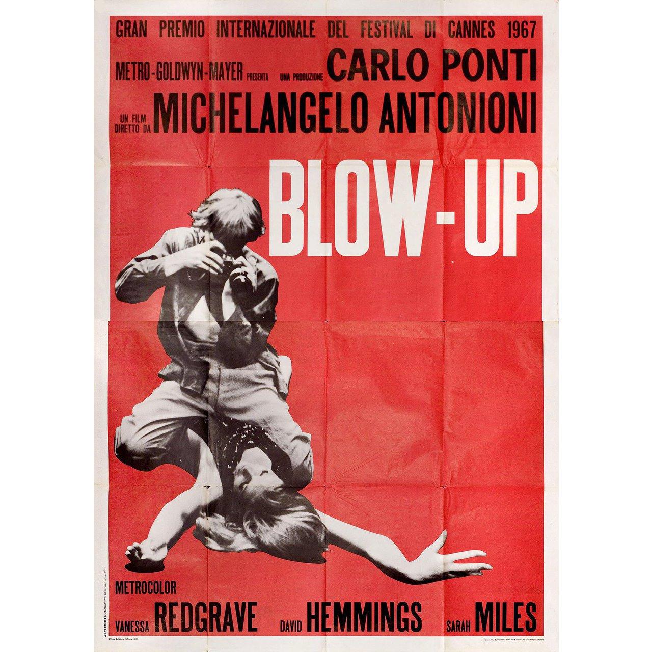Blow-Up 1967 Italian Quattro Fogli Film Poster In Good Condition For Sale In New York, NY