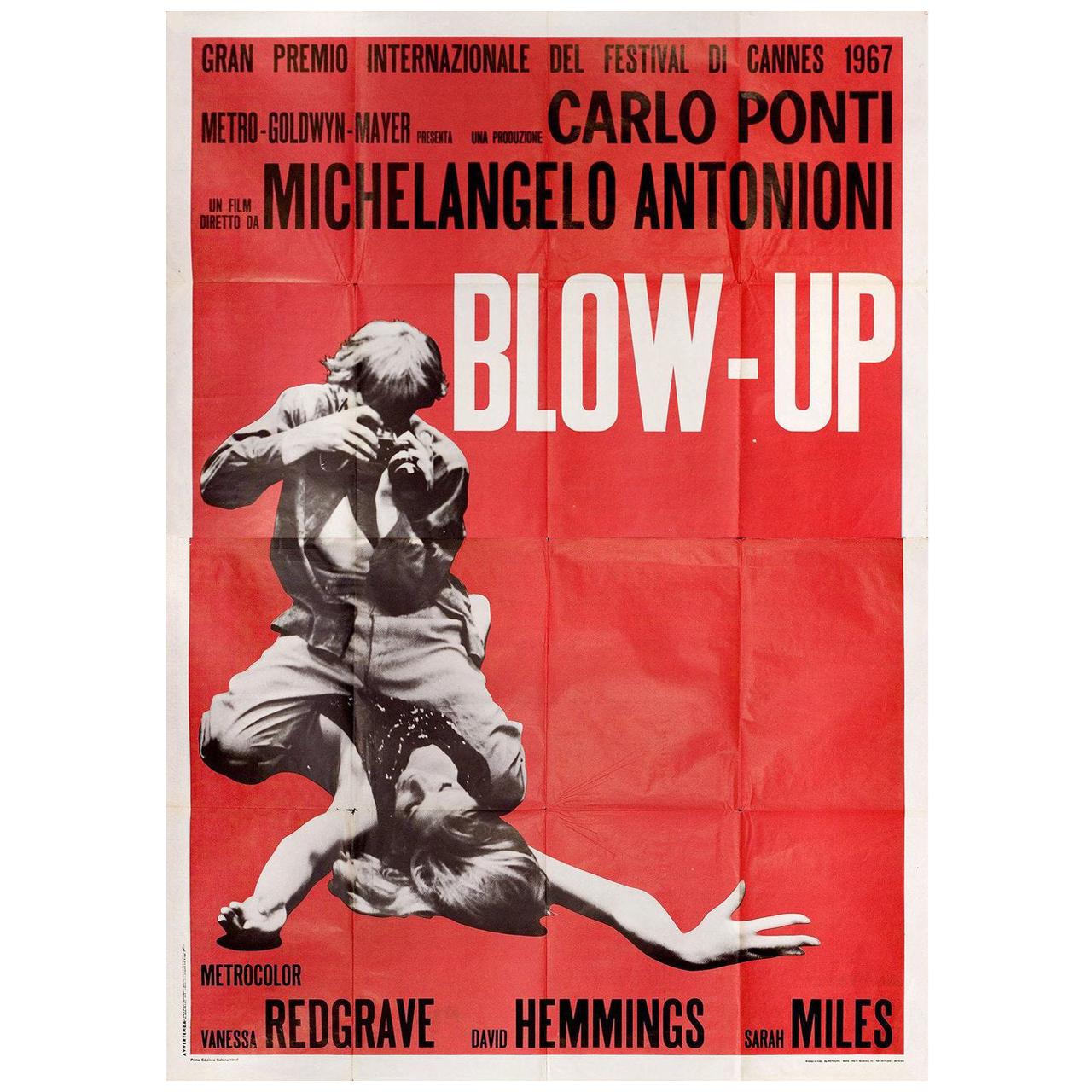 Blow-Up 1967 Italian Quattro Fogli Film Poster