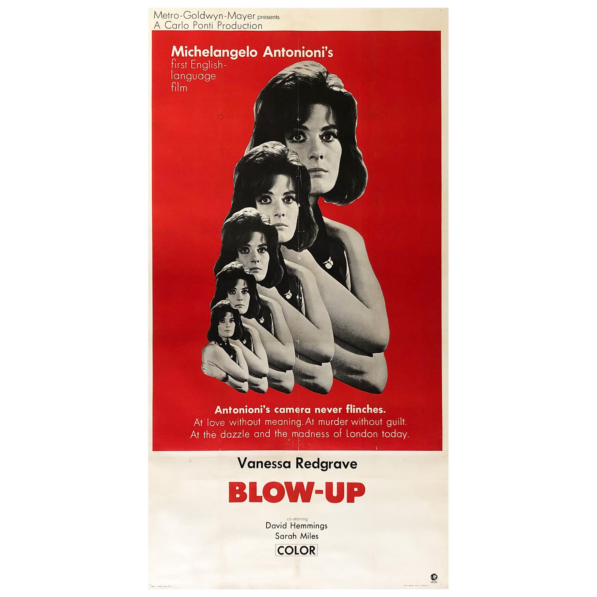 Blow-up 1967 US Internacional 3 Sheet Film Movie Poster