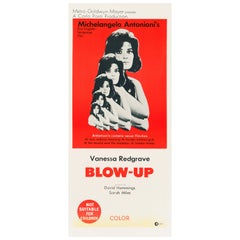 Vintage "Blow-Up" Australian Daybill Movie Poster, 1967