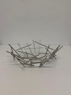 Blow Up Basket in Stainless Steel by Fernando and Humber Campana for Alessi