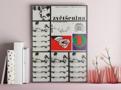 Blow-Up Original Czech Film Poster, Milan Grygar, 1963