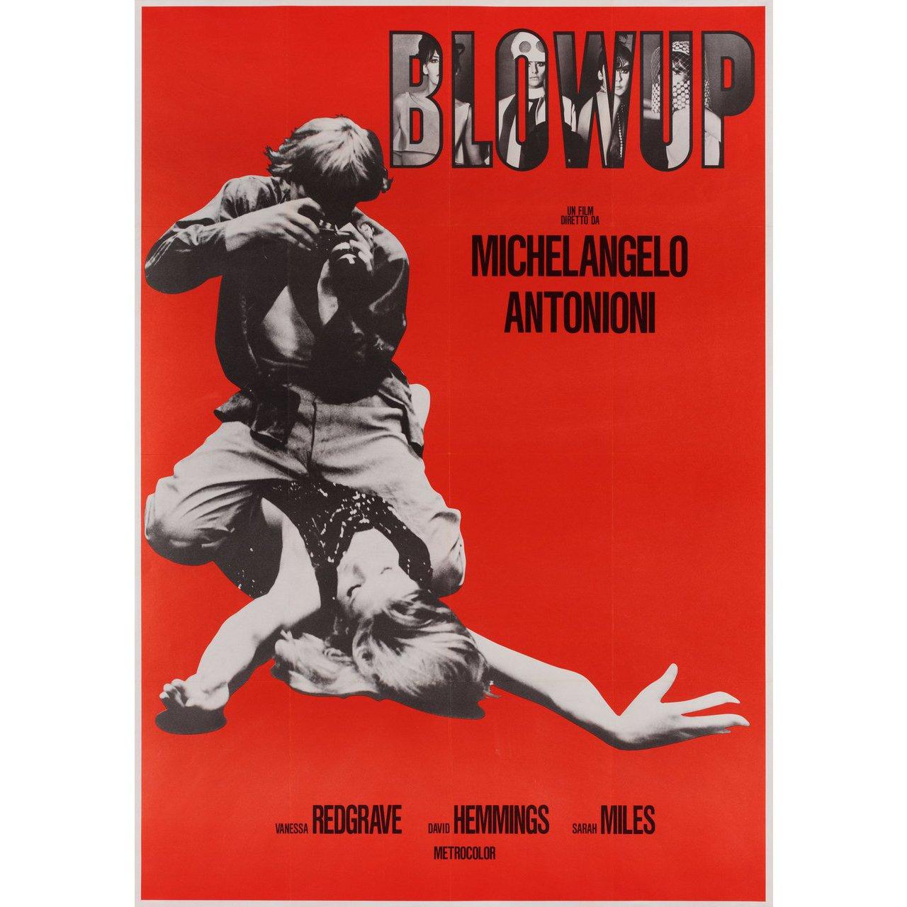 Originales japanisches B2-Plakat aus den 2000er Jahren für den Film Blow-Up (Blow Up) von Michelangelo Antonioni aus dem Jahr 1966 mit Vanessa Redgrave / Sarah Miles / David Hemmings / John Castle. Sehr guter Zustand, gerollt. Bitte beachten Sie: