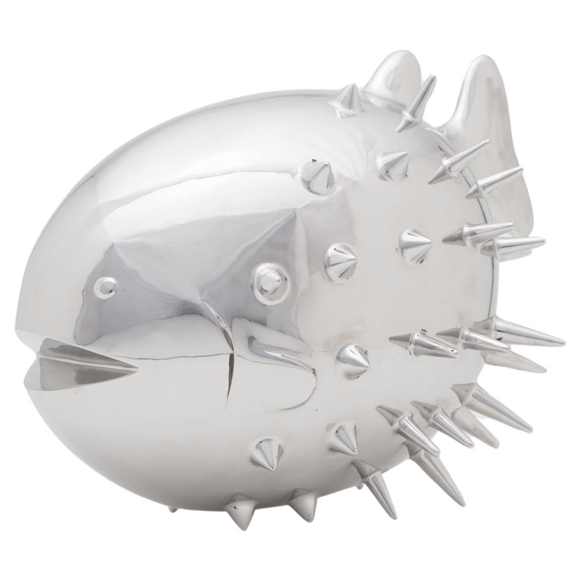 Blowfish sculpture by Mizraim Cárdenas