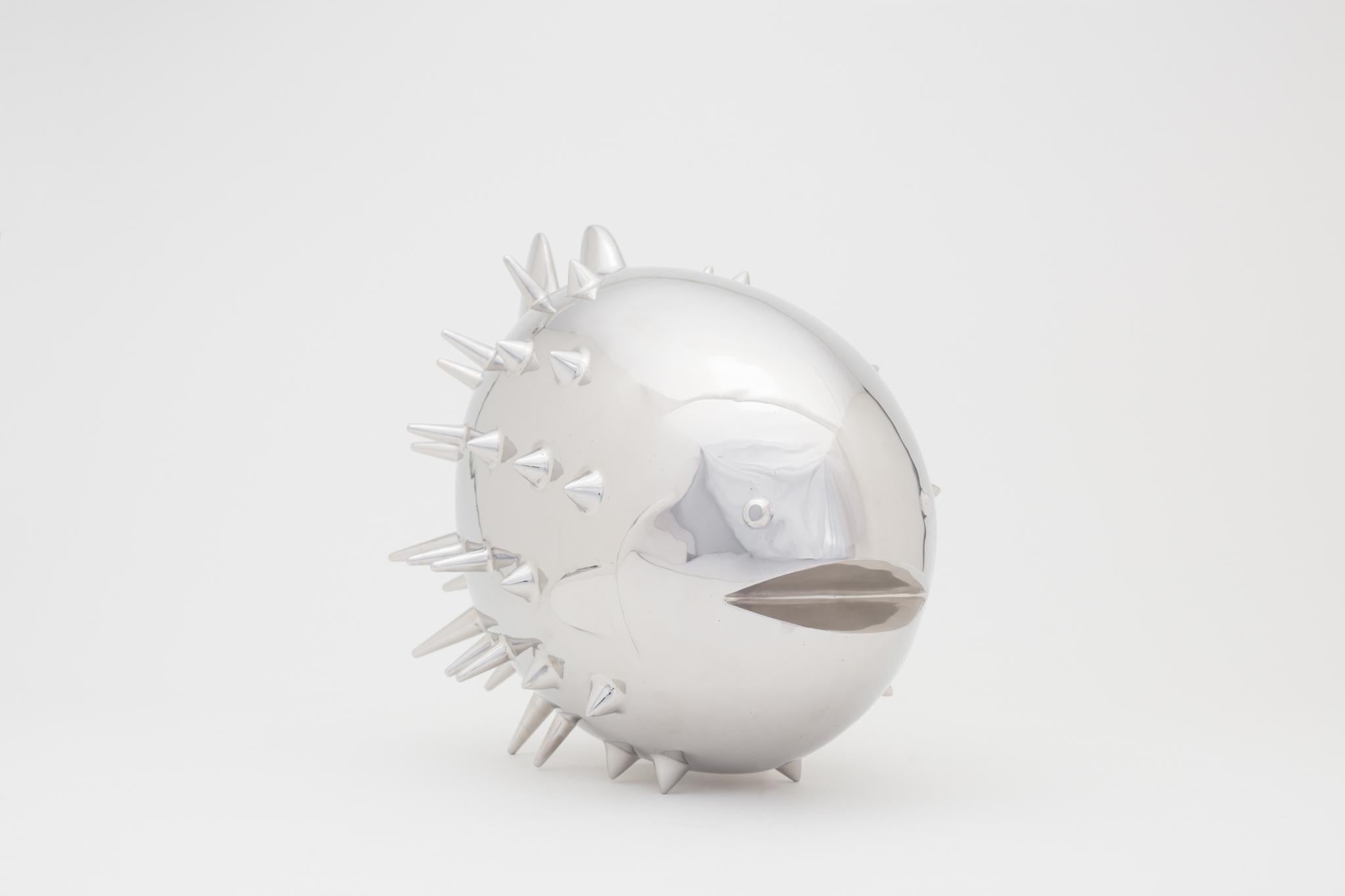Blowfish sculpture by Mizraim Cárdenas (Large) In New Condition For Sale In Morelia, MI