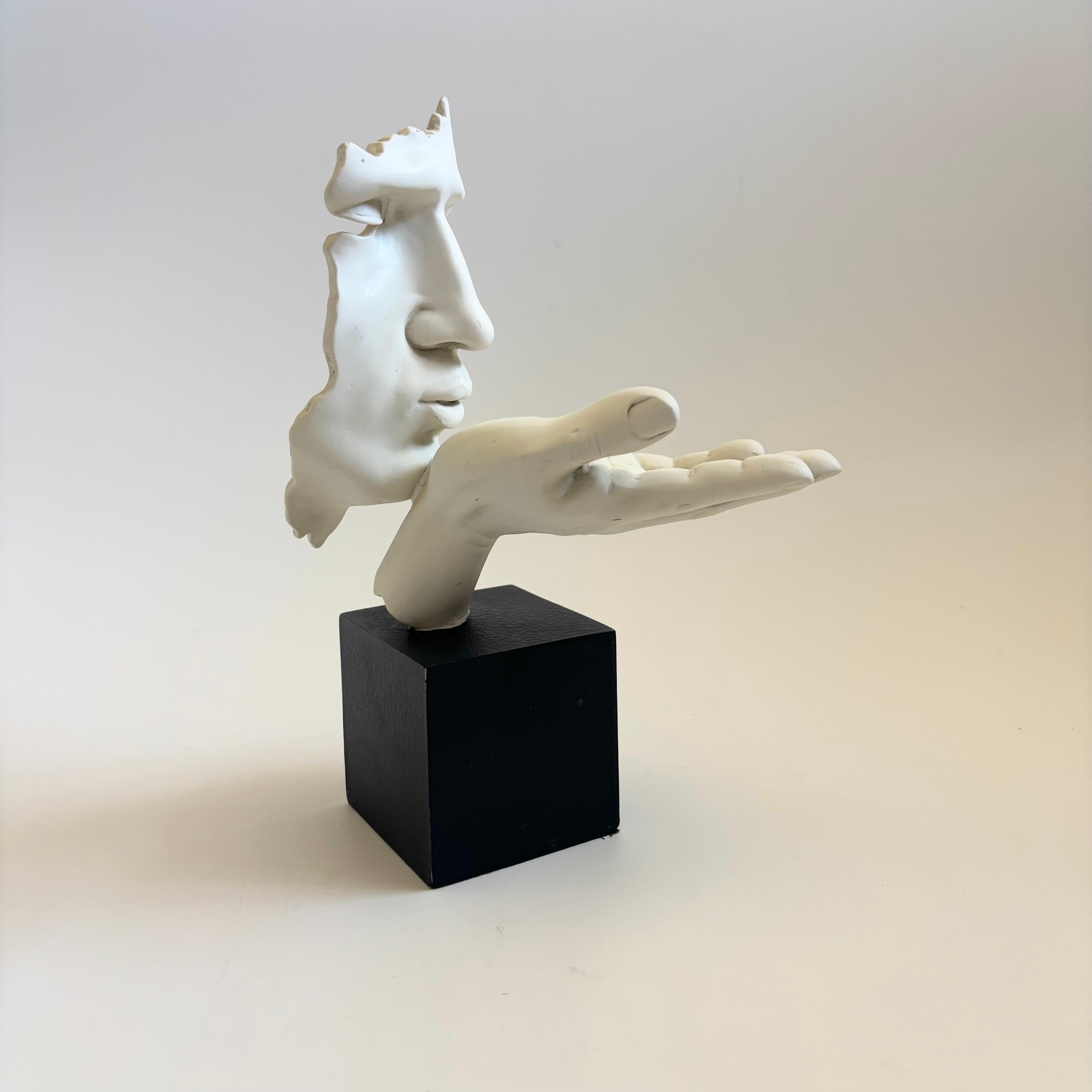 Post-Modern Blowing a Kiss Sculpture - Vitruvian Collection by TMS For Sale