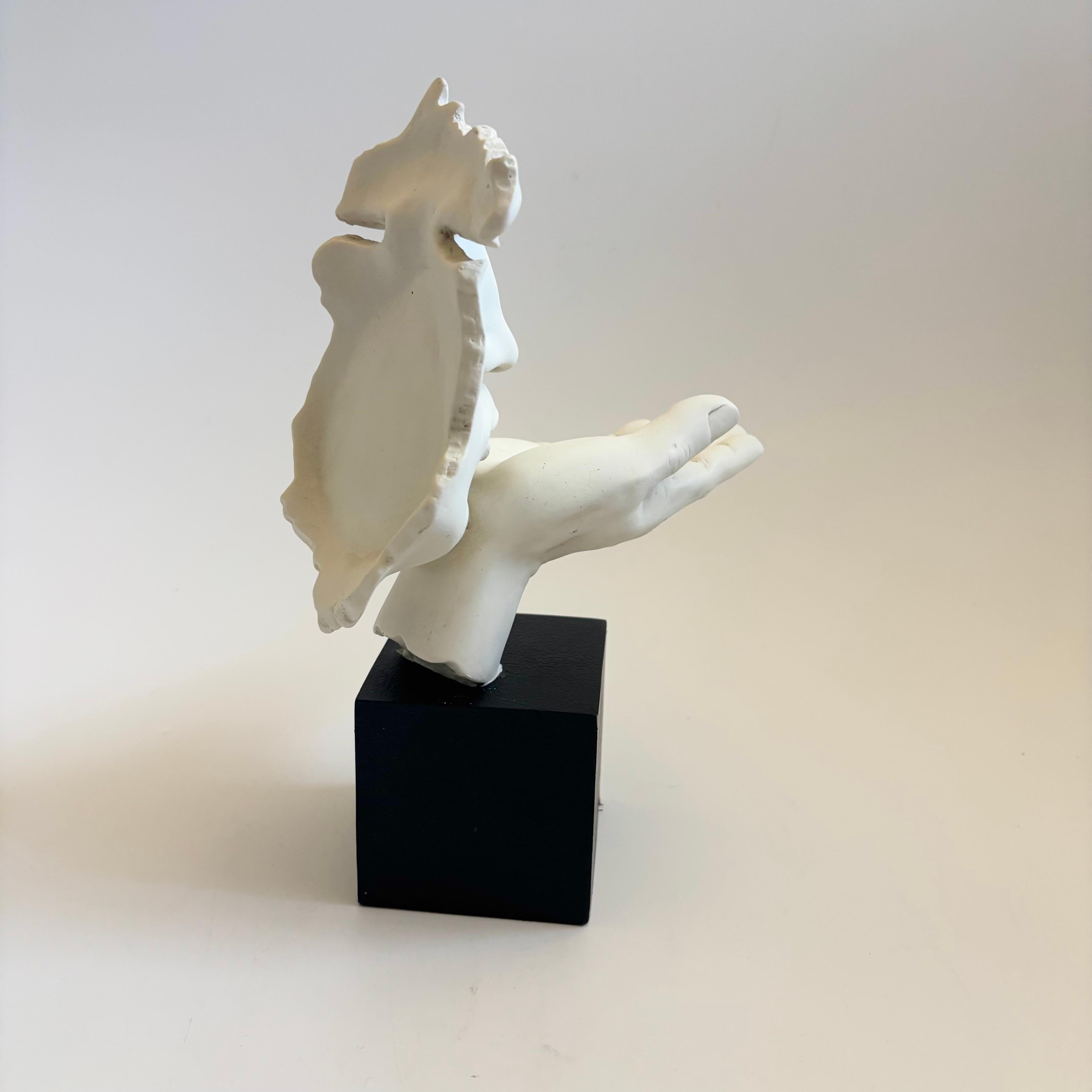 Ceramic Blowing a Kiss Sculpture - Vitruvian Collection by TMS For Sale